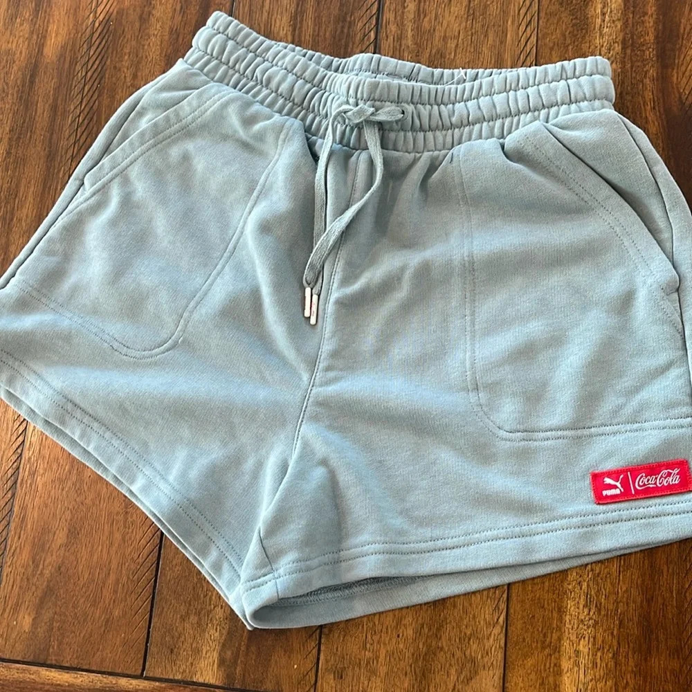 Coca-Cola X Puma Women's Slate Shorts size Small - Picture 3 of 12